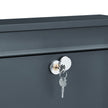 Wall-Mounted Mailbox – Metal – Black – Secure Locking System