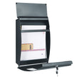 Wall-Mounted Mailbox – Metal – Anthracite Grey – Lockable with Viewing Window and Nameplate