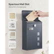 Wall-Mounted Mailbox – Copper Core – Black – Swivel Cap and Viewing Windows