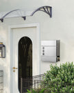 Wall-Mounted Mailbox – Stainless Steel – Black – Lockable with Newspaper Holder