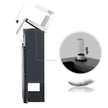 Large Wall-Mounted Locking Mailbox – Stainless Steel – Silver and Anthracite Grey – with Viewing Windows and Keys