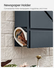 Wall-Mounted Mailbox – Steel – Anthracite Grey – With Lock and Viewing Window
