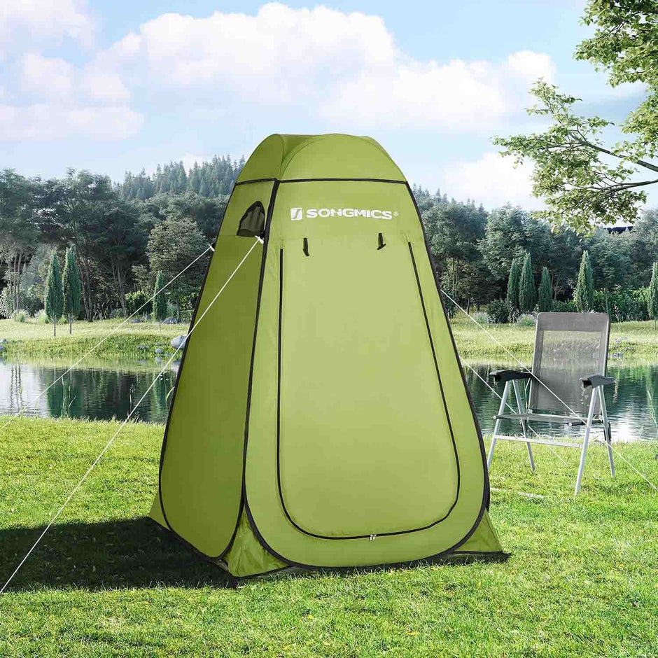 Portable Pop-Up Tent – Fabric – Blue – Dressing Room Privacy Shelter for Outdoor Use