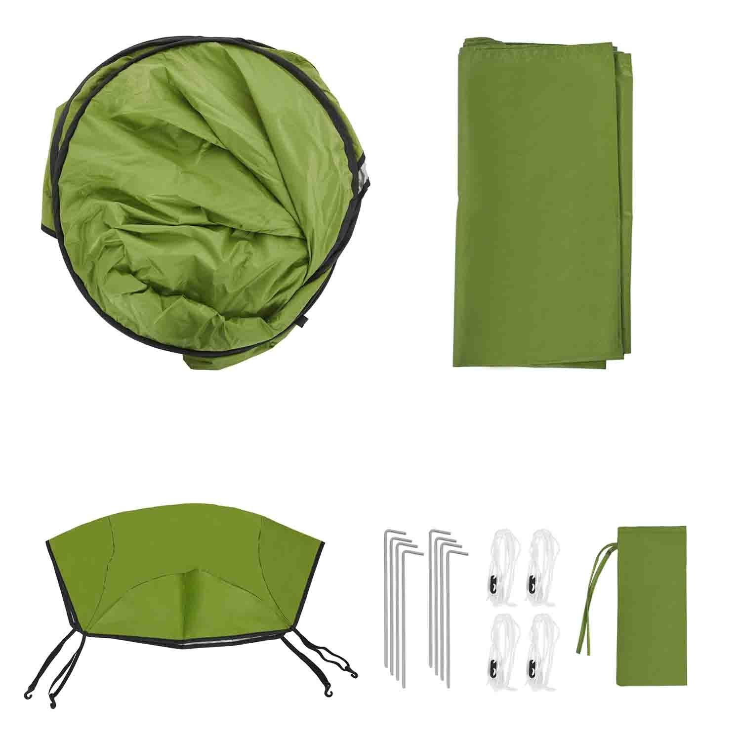 Portable Pop-Up Tent – Fabric – Blue – Dressing Room Privacy Shelter for Outdoor Use