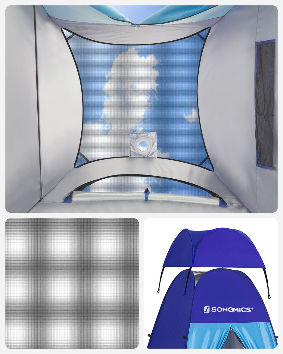 Privacy Tent – Portable Fabric – Blue – Pop-Up Design for Outdoor Use