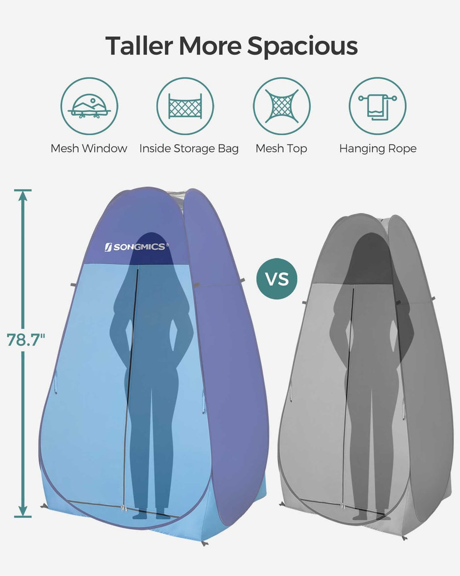 Privacy Tent – Portable Fabric – Blue – Pop-Up Design for Outdoor Use