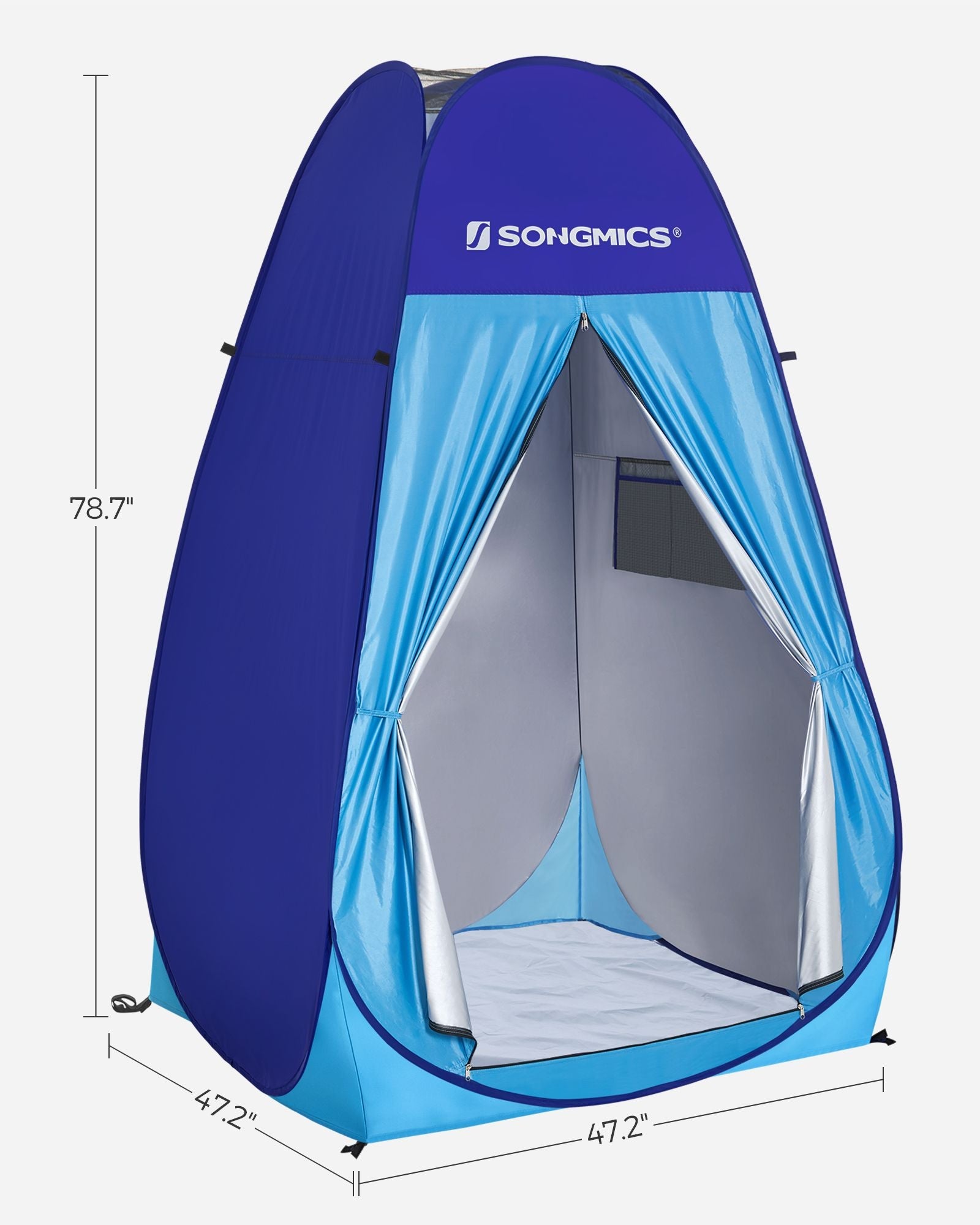 Privacy Tent – Portable Fabric – Blue – Pop-Up Design for Outdoor Use