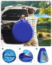 Privacy Tent – Portable Fabric – Blue – Pop-Up Design for Outdoor Use