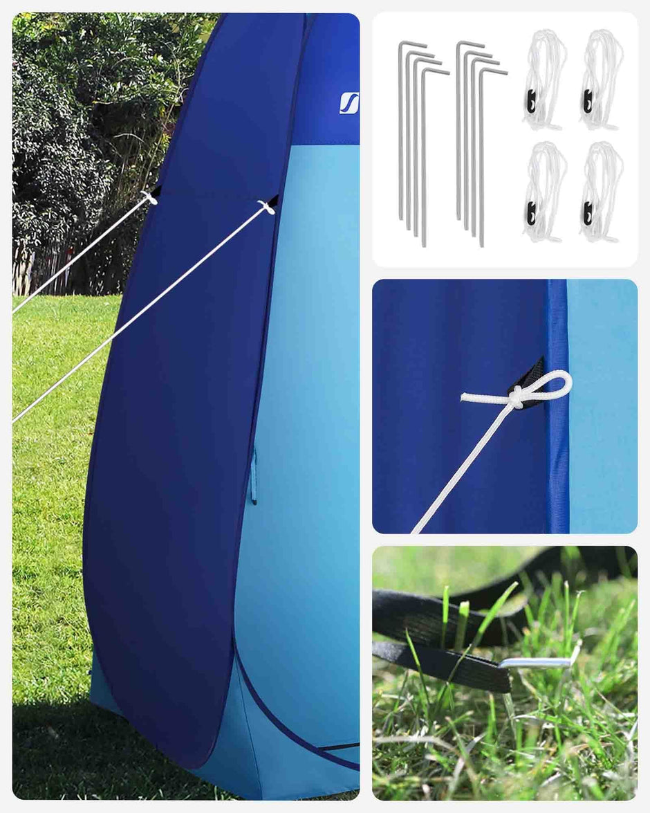 Privacy Tent – Portable Fabric – Blue – Pop-Up Design for Outdoor Use