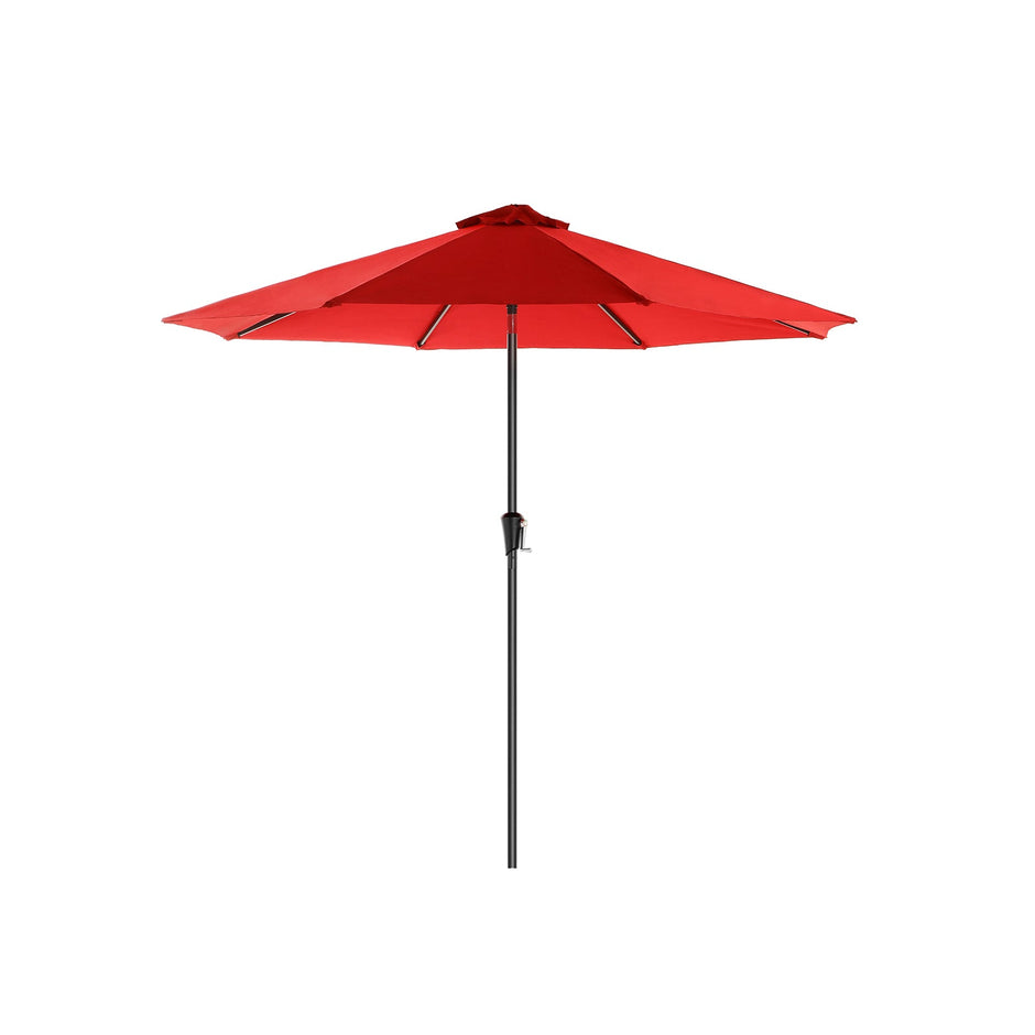 Patio Parasol – Polyester – Beige – Octagonal Canopy with Tilt and Crank Mechanism, UV50+ Sun Shade