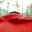 Patio Sun Umbrella – Polyester – Red – UV50+, Octagonal Canopy with Tilt and Crank Mechanism