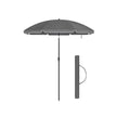 Beach Umbrella – Polyester – Taupe – Portable with UPF 50+ Sun Protection and Tilt Mechanism