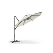 Garden Parasol – Fabric – Dove Grey – UPF 50+, 360° Swivel, Seamless Tilt, Crank Opening