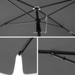 Rectangular Parasol – PA-Coated Canopy – Grey – UPF 50+ Protection with Tilting Feature