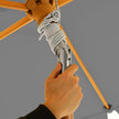 Wooden Patio Umbrella – Wood – Beige – UV Protection UPF 50+ with Tilt Feature