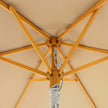 Garden Parasol – Wood – Beige – 2m with UPF 50+ Protection and Tilt Feature