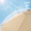 Garden Parasol – Wood – Beige – 2m with UPF 50+ Protection and Tilt Feature