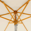 Garden Parasol – Wooden – Beige – 2m with UPF 50+ Protection and Tilt Feature