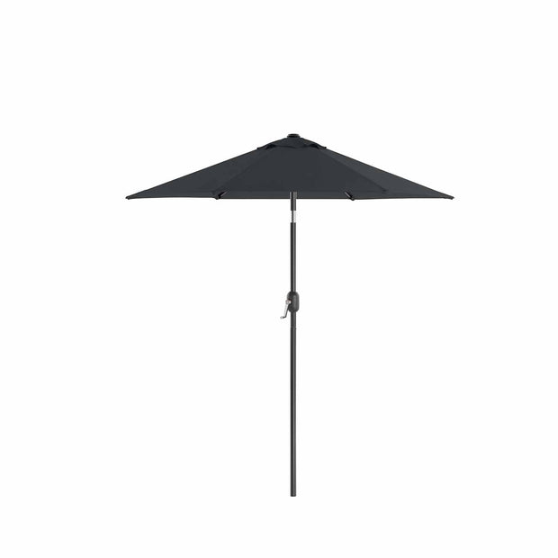 Adjustable Parasol Umbrella – Metal – Grey – 2 m with UPF 50+ Protection and Tiltable Feature