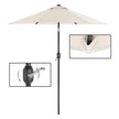 Parasol Umbrella – Metal – Grey – UPF 50+ Protection, Tiltable, 2 m