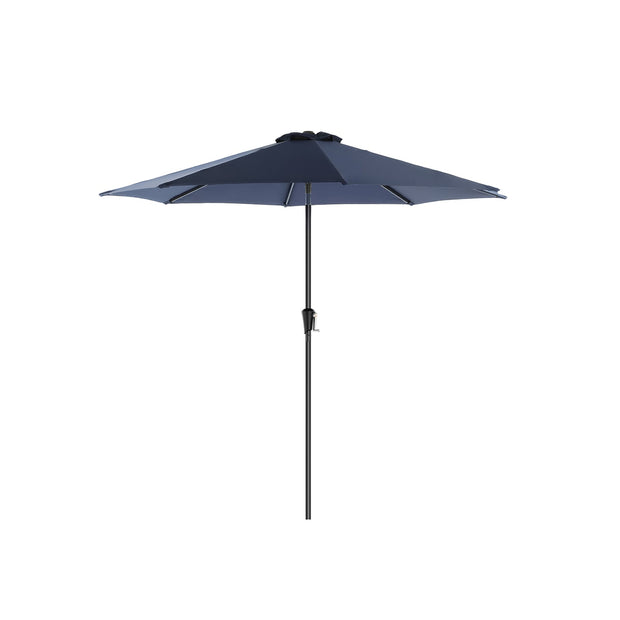 Patio Parasol – Polyester – Beige – Octagonal Canopy with Tilt and Crank Mechanism, UV50+ Sun Shade