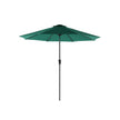 Adjustable Parasol Umbrella – Polyester – Green – UV50+, Tilt and Crank Mechanism, 300 cm Canopy