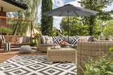 Outdoor Parasol – Polyester – Grey – UV50+, Octagonal Canopy with Tilt and Crank Mechanism, Ø 300 cm