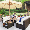 Garden Umbrella – Wooden – Taupe – Octagonal with Tilt Mechanism and Sun Protection