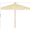 Garden Umbrella – Wooden – Taupe – Octagonal with Tilt Mechanism and Sun Protection