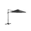 Cantilever Parasol – Fabric – Grey – 360° Rotation, Adjustable Tilt, UPF 50+ Protection