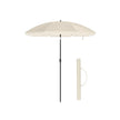 Beach Umbrella – Polyester – Blue – UPF 50+, Tilt Mechanism, Includes Carry Bag