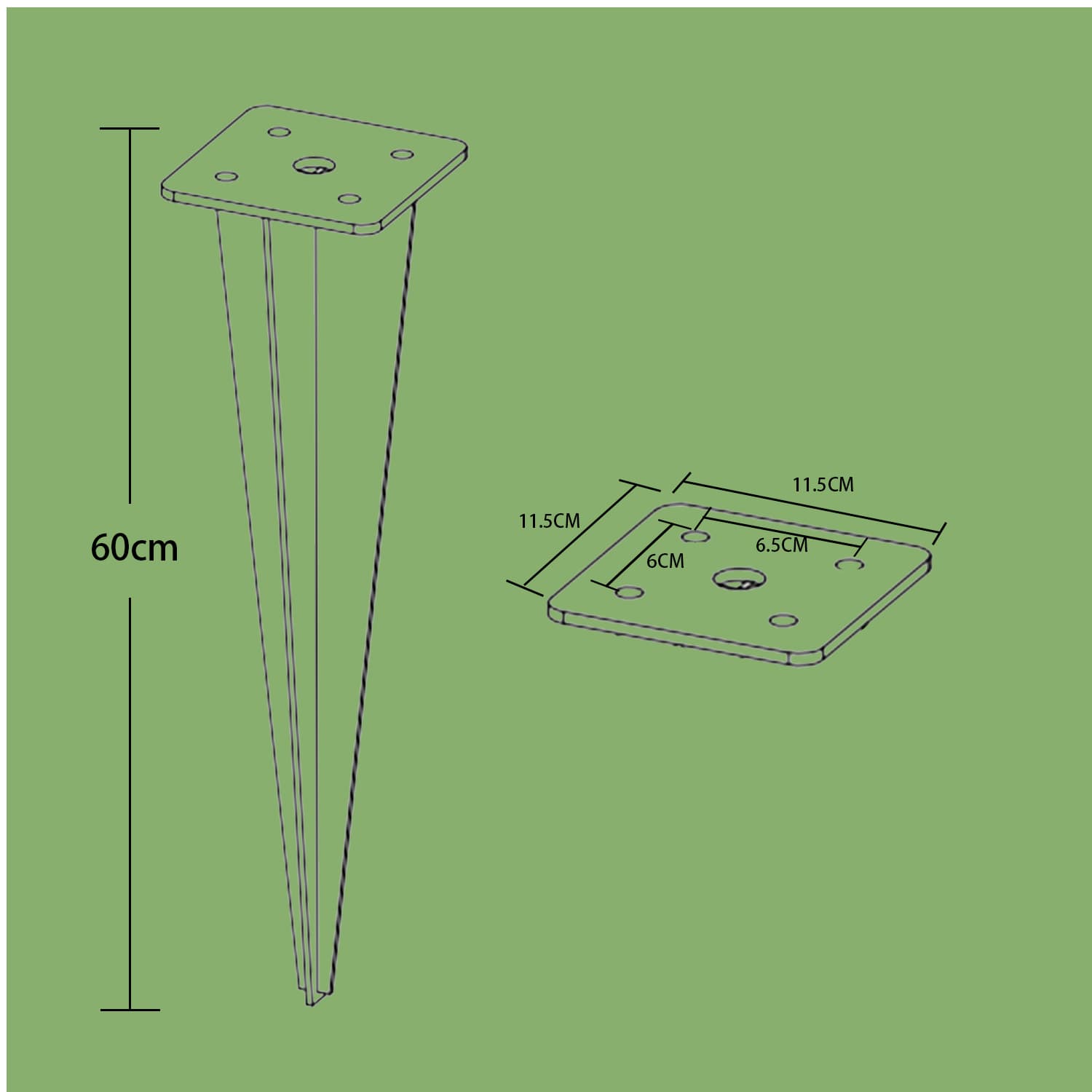 Ground Anchor – Aluminium – Grey – Compatible with Side Awnings
