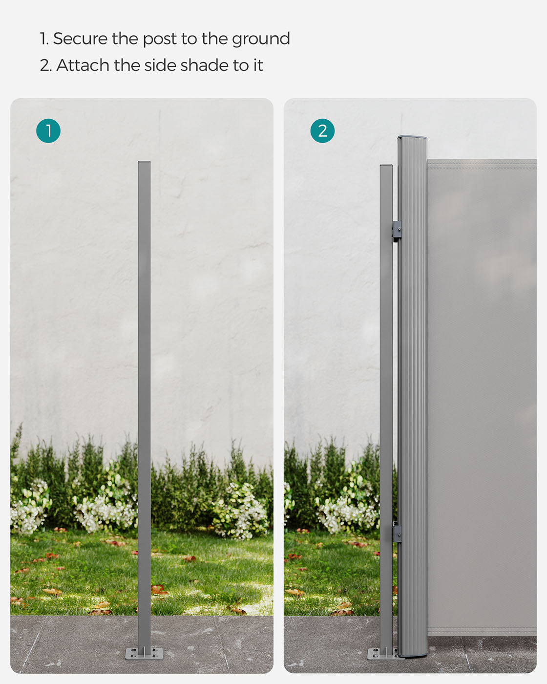 Cassette Holder – Sprayed – Grey – Retractable Single Side Awning Accessory