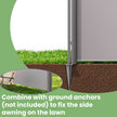 Support Post – Aluminum – Grey – Wall-Mounting-Free Design