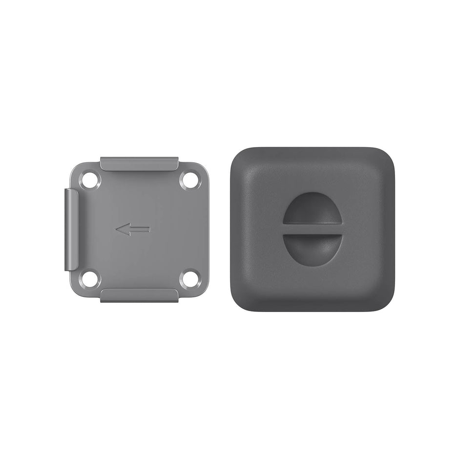 Metal Base Plate – Steel – Silver – Suitable for Awning Support Posts with Plastic Cap