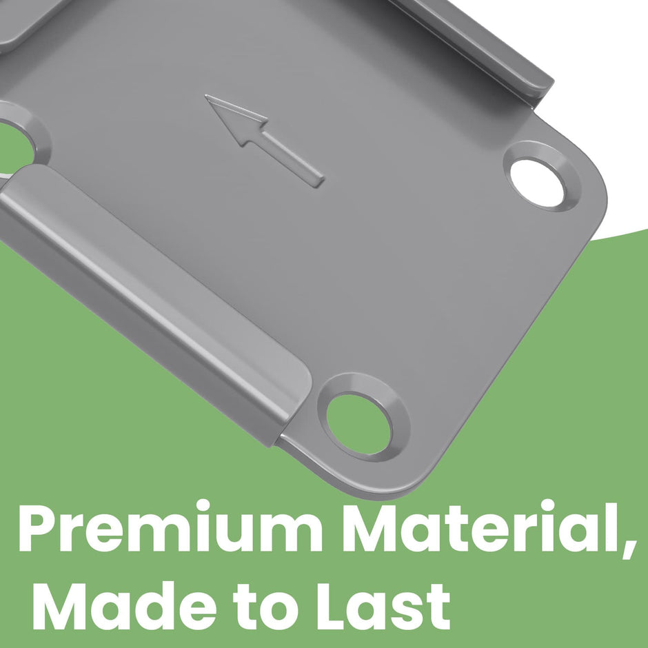 Ground Bracket – Metal with Plastic Cover – Grey – Compatible with Aluminium Side Shades