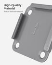 Metal Base Plate – Steel – Silver – Suitable for Awning Support Posts with Plastic Cap