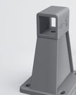 Side Awning Wall Bracket – Metal – White – Compatible with Retractable Blinds