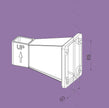 Wall Bracket – Steel – Grey – Compatible with Side Awnings