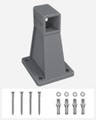 Side Awning Wall Bracket – Metal – White – Compatible with Retractable Blinds