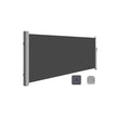 Extendable Side Shade – Opaque Fabric – Grey – Privacy Screen and Sun Protection for Outdoor Use