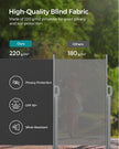 Extendable Side Shade – Opaque Fabric – Grey – Privacy Screen and Sun Protection for Outdoor Use