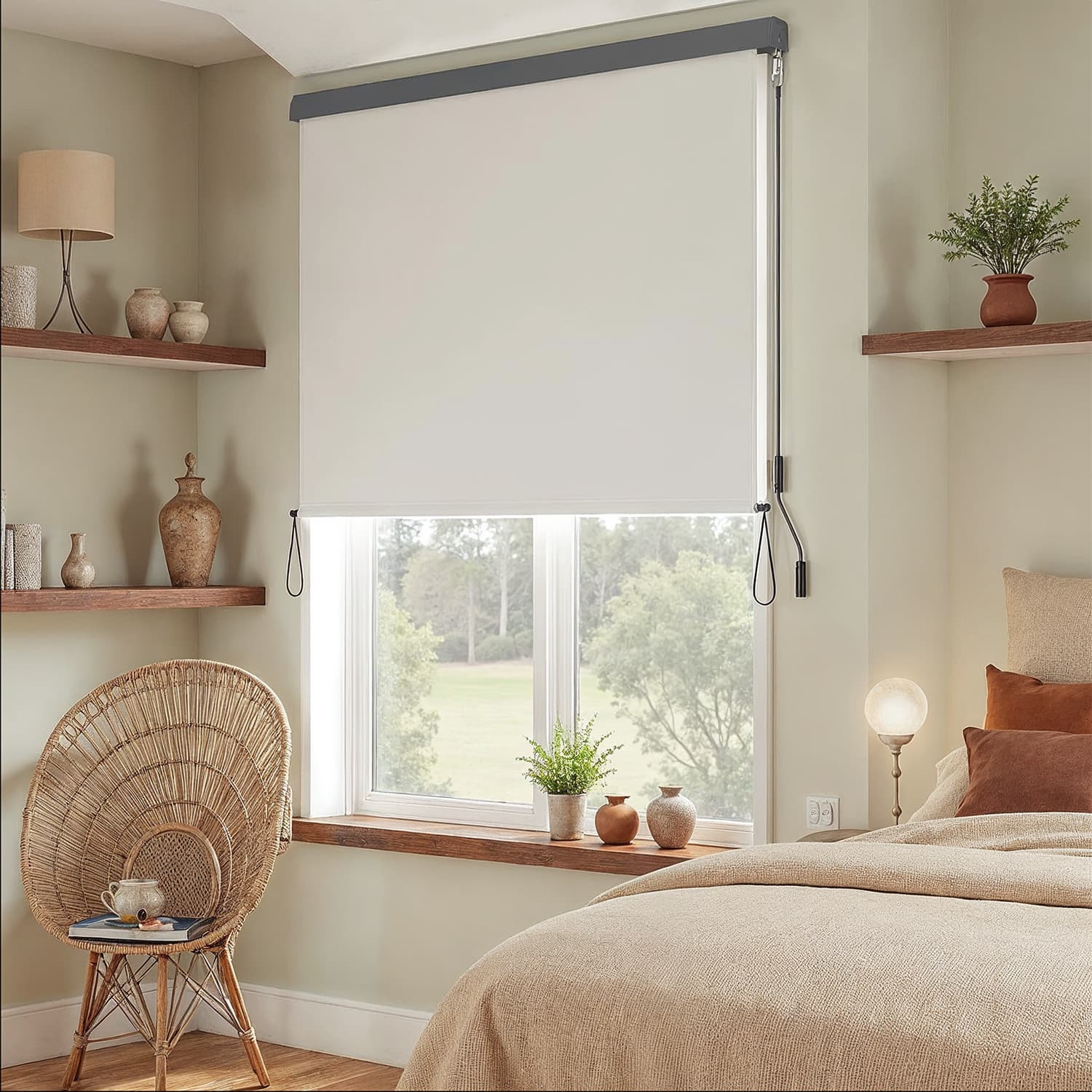Vertical Awning – Fabric – Beige – Outdoor Protection and Privacy Screen