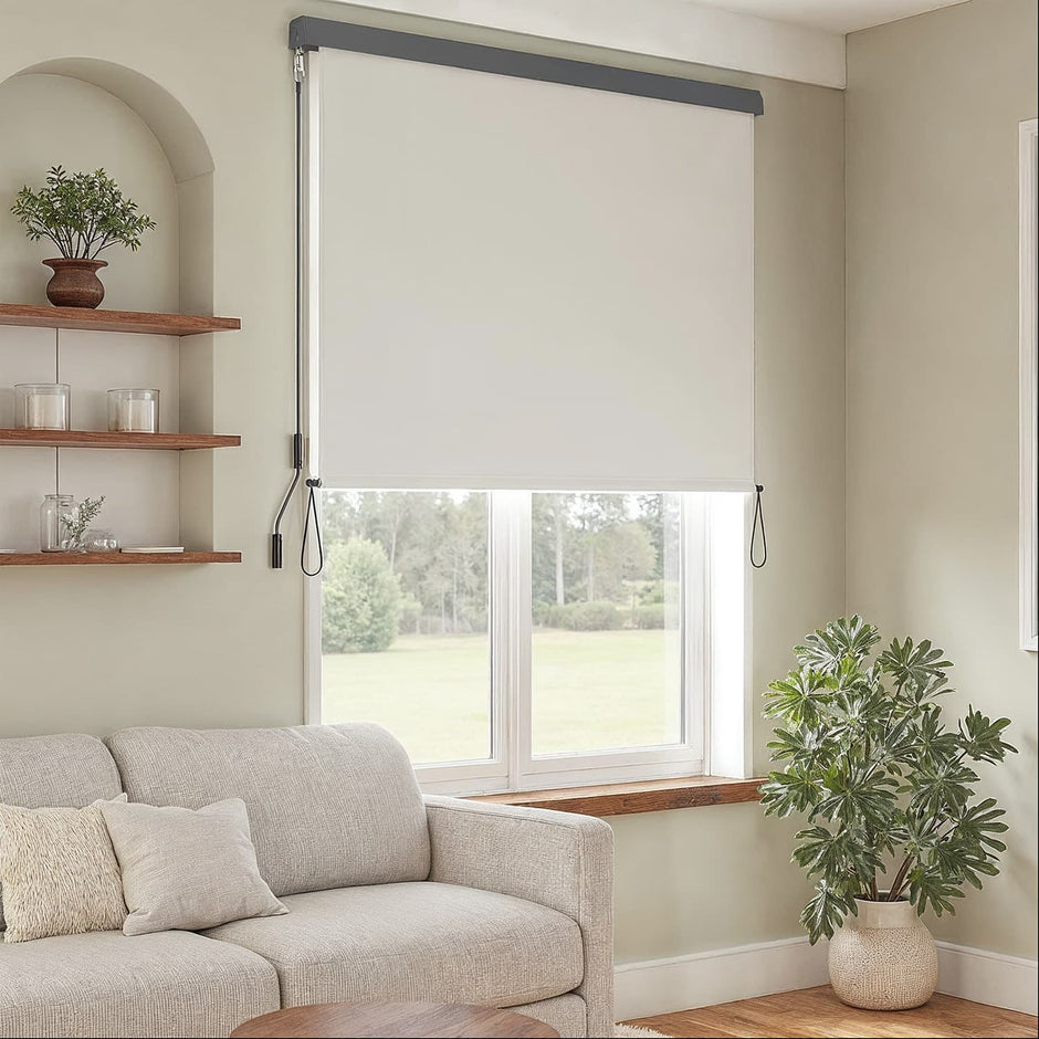 Vertical Awning – Fabric – Beige – Outdoor Protection and Privacy Screen