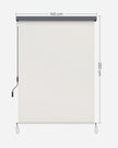 Vertical Awning – Fabric – Grey – Sun Protection and Privacy Screen