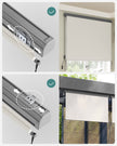 Vertical Awning – Waterproof Fabric – Beige – Outdoor Wind and Sun Protection