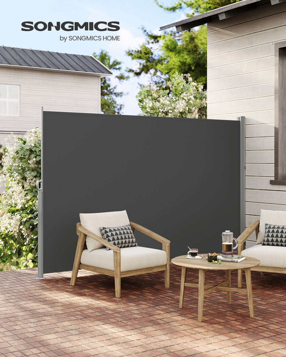 Extendable Side Shade – Steel – Opaque – Privacy Screen for Outdoor Use