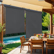 Vertical Awning – Steel – Smoky Grey – Extendable Privacy Screen with UPF 50+ Sun Protection, 160 x 350 cm