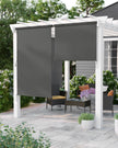 Vertical Awning – Waterproof Fabric – Smoky Grey – Outdoor Wind and Sun Protection, Privacy Screen