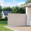 Retractable Side Awning Screen – Fabric – Beige – UV Protection for Patio & Terrace